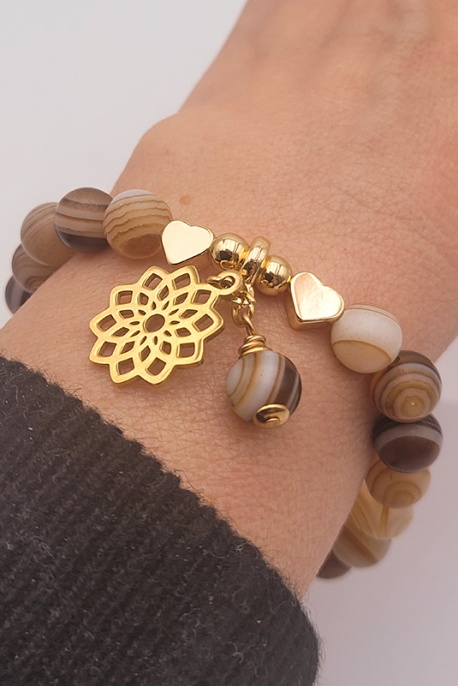 Bracelet bien être agate du Botswana