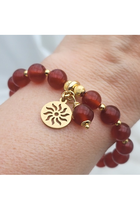 Bracelet bien être  cornaline