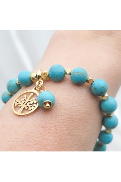 Bracelet bien être turquoise