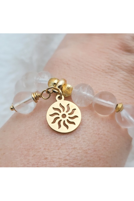 Bracelet bien être  cristal de roche