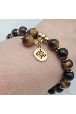 Bracelet oeil de  tigre "pour la "concentration"