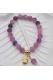 Bracelet  bien être agate lilas