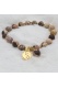 Bracelet bien être  bois fossile