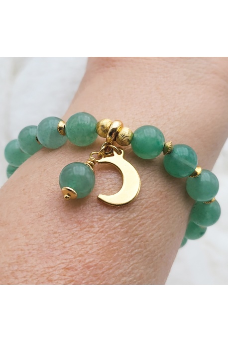 Bracelet pierre naturelle aventurine 8mm