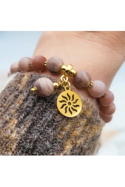Bracelet  bien être pierre de soleil