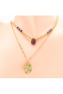 Collier  Malara  lune et etoile