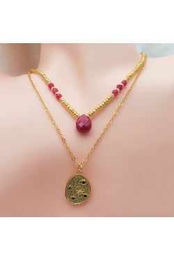 Collier  Malara rubis