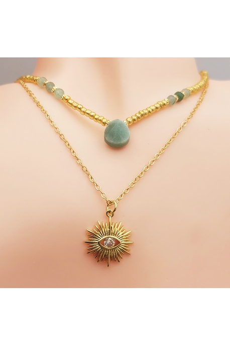 Collier Braswi aventurine