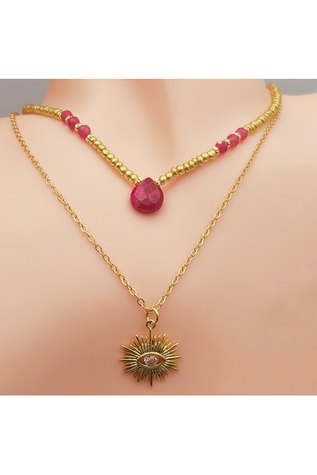 Collier  Braswi Rubis