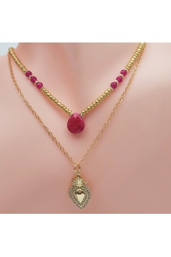 Collier  MOHAVENA rubis