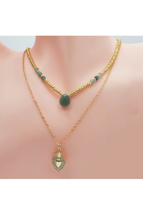 Collier  MOHAVENA aventurine