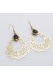 boucle d'oreille Flora  onyx