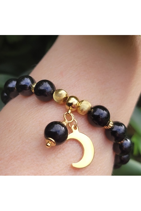 Bracelet bien être tourmaline noire