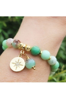 bracelet bien être chrysoprase 8mm