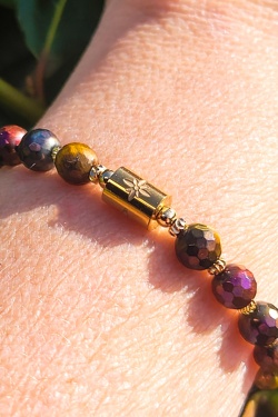 Bracelet Florizi oeil de tigre rainbow