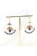 Boucle d'oreille Surya lapis -lazuli