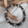 Bracelet  oeil de tigre -hématite
